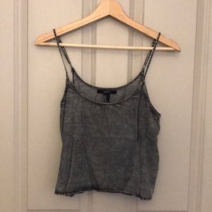 Forever 21 gray crop top